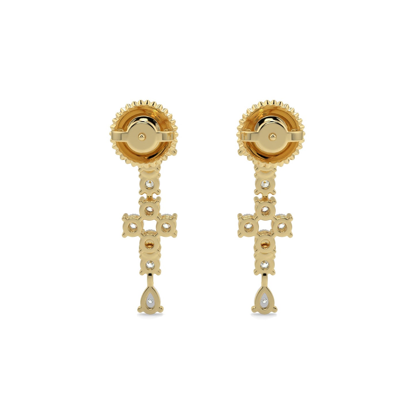 Moonlit Diamond Earring-Yellow Gold