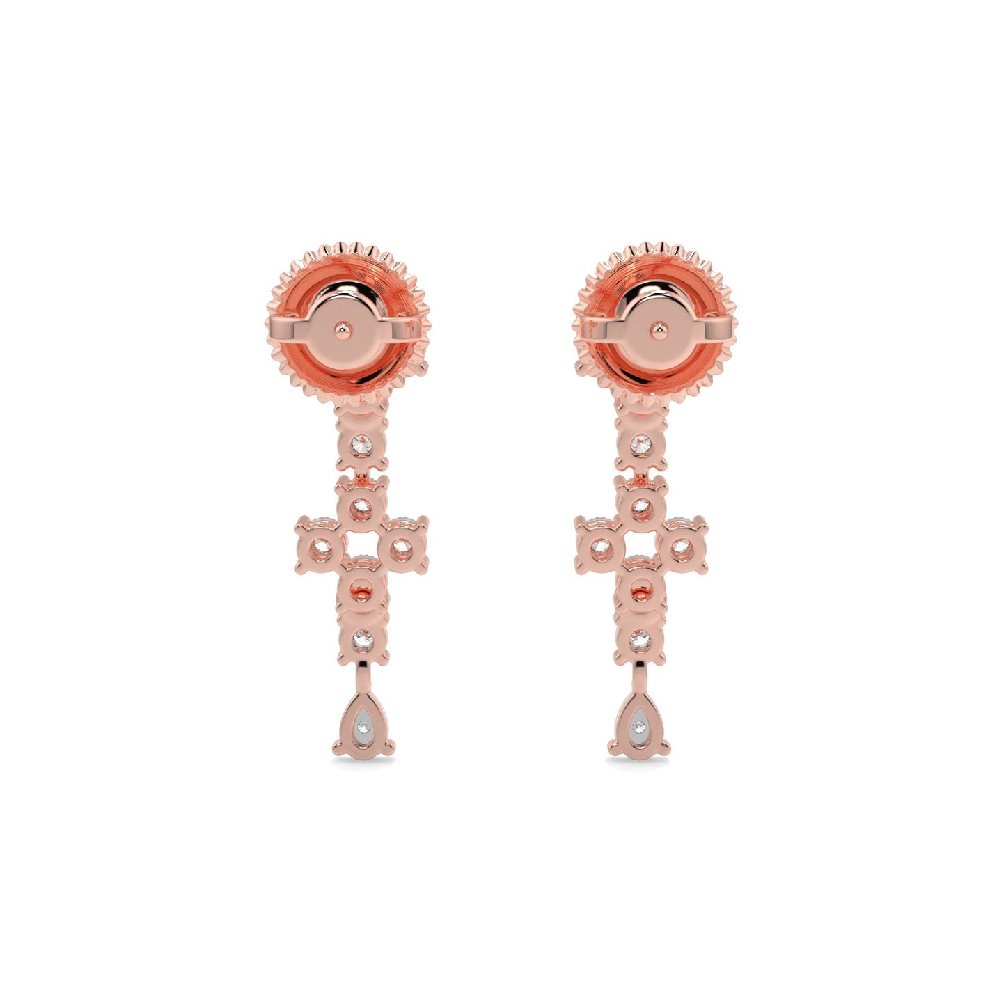 Moonlit Diamond Earring-Rose Gold