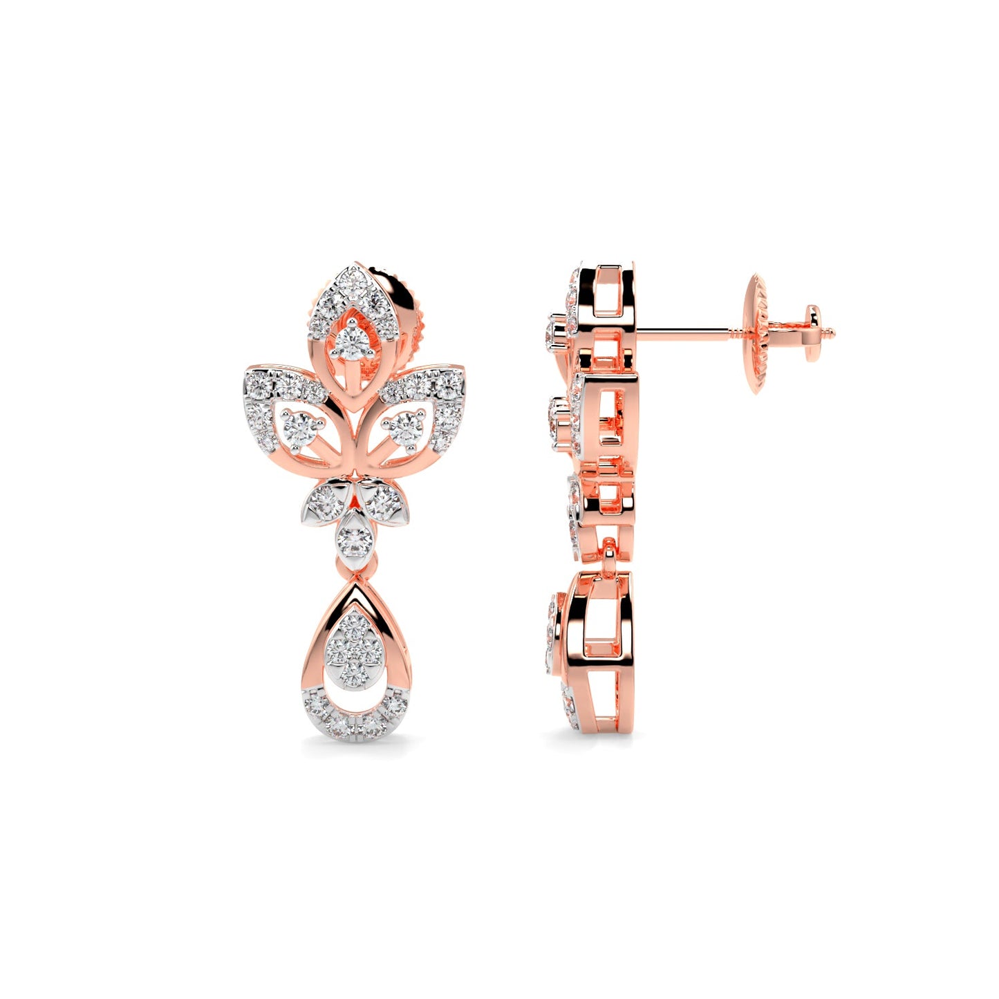 Delicate Charm Earring-Rose Gold