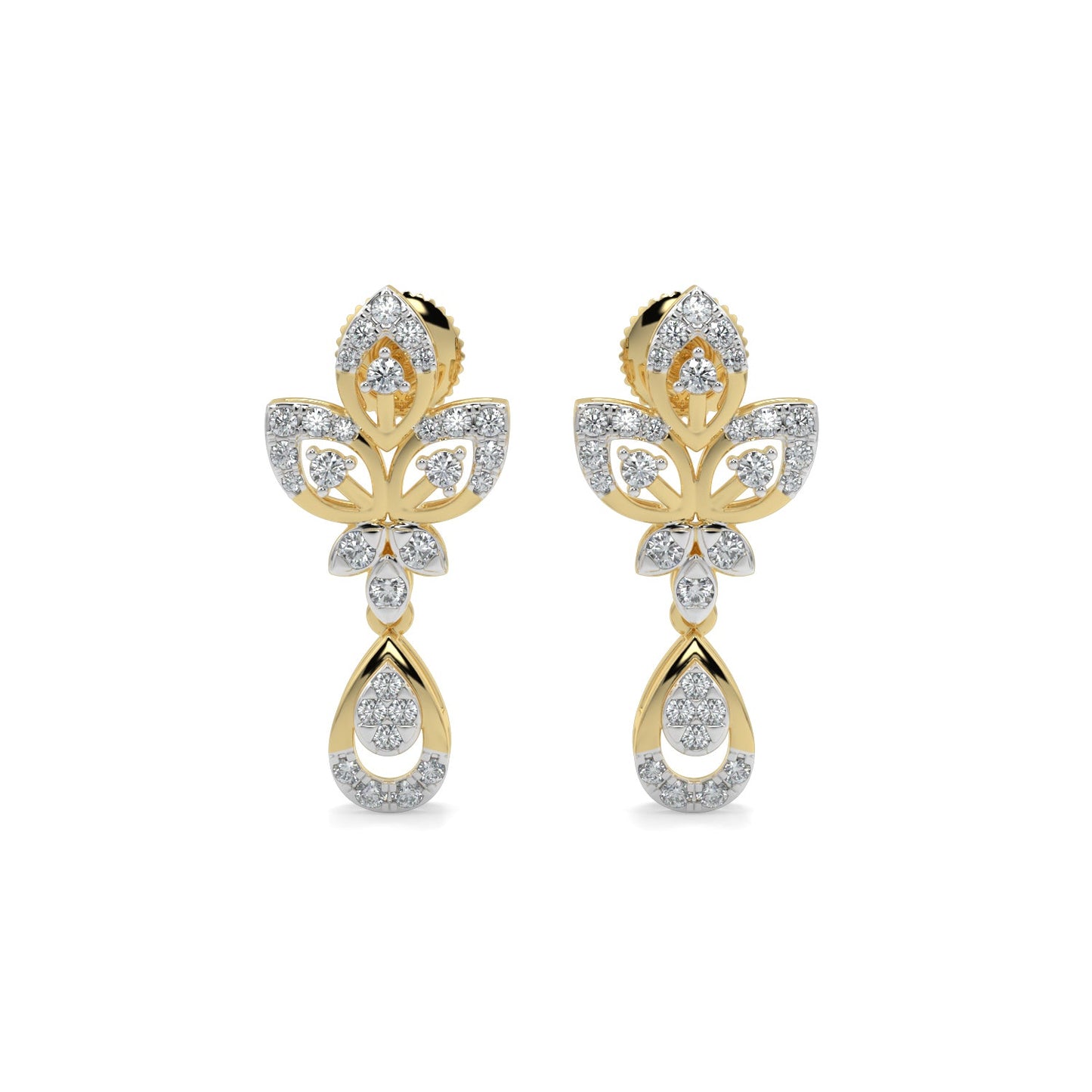 Delicate Charm Earring-Yellow Gold