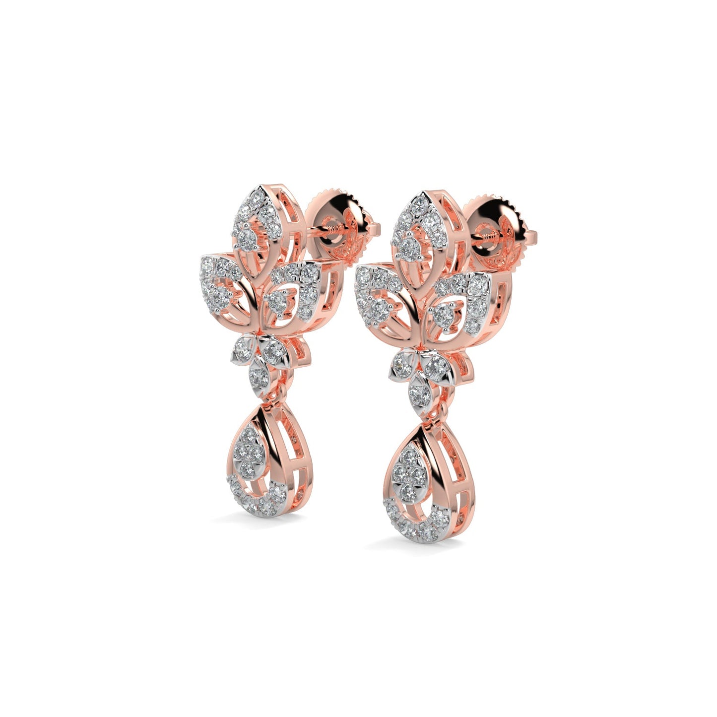 Delicate Charm Earring-Rose Gold