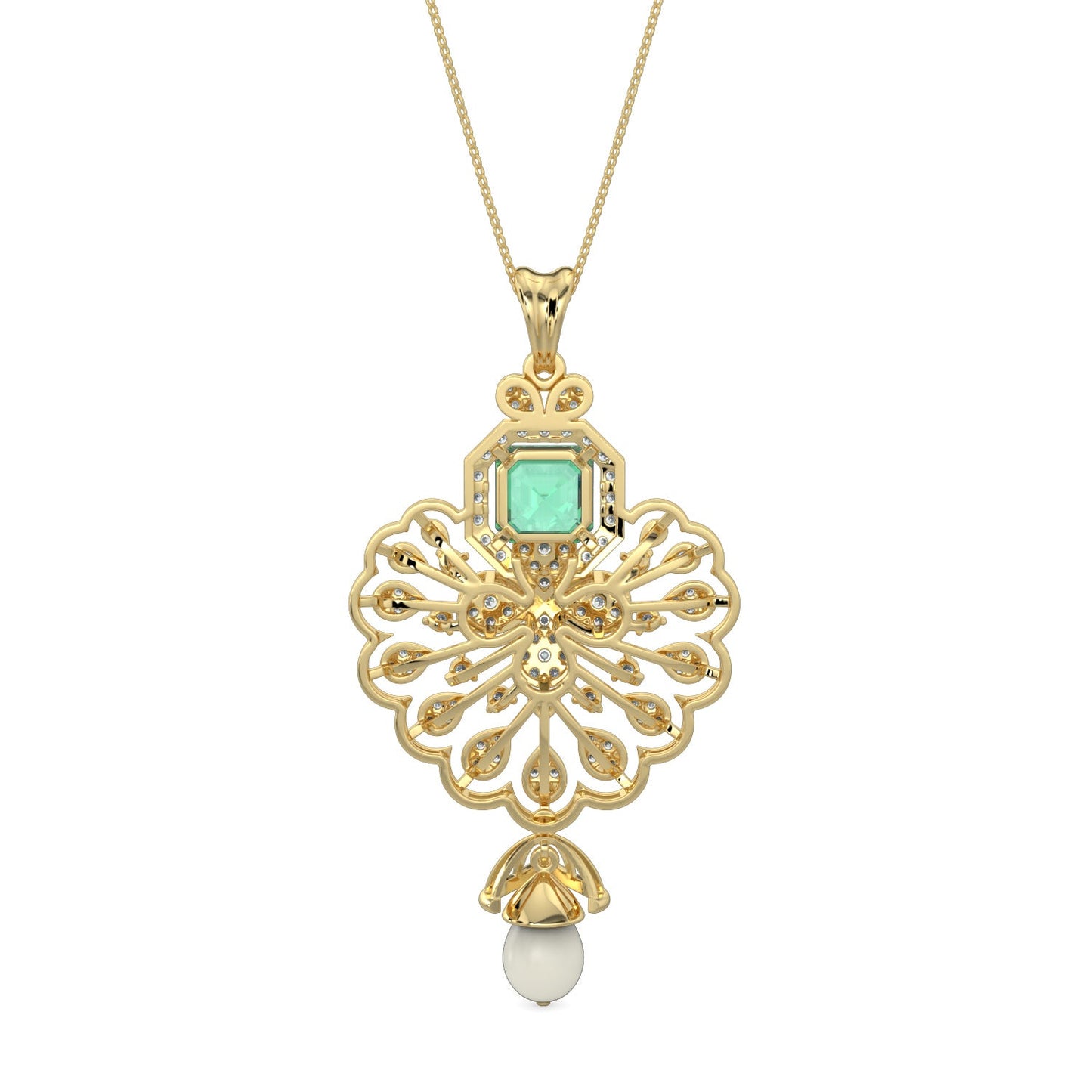 Velvet Night Gems Pendant-Yellow Gold
