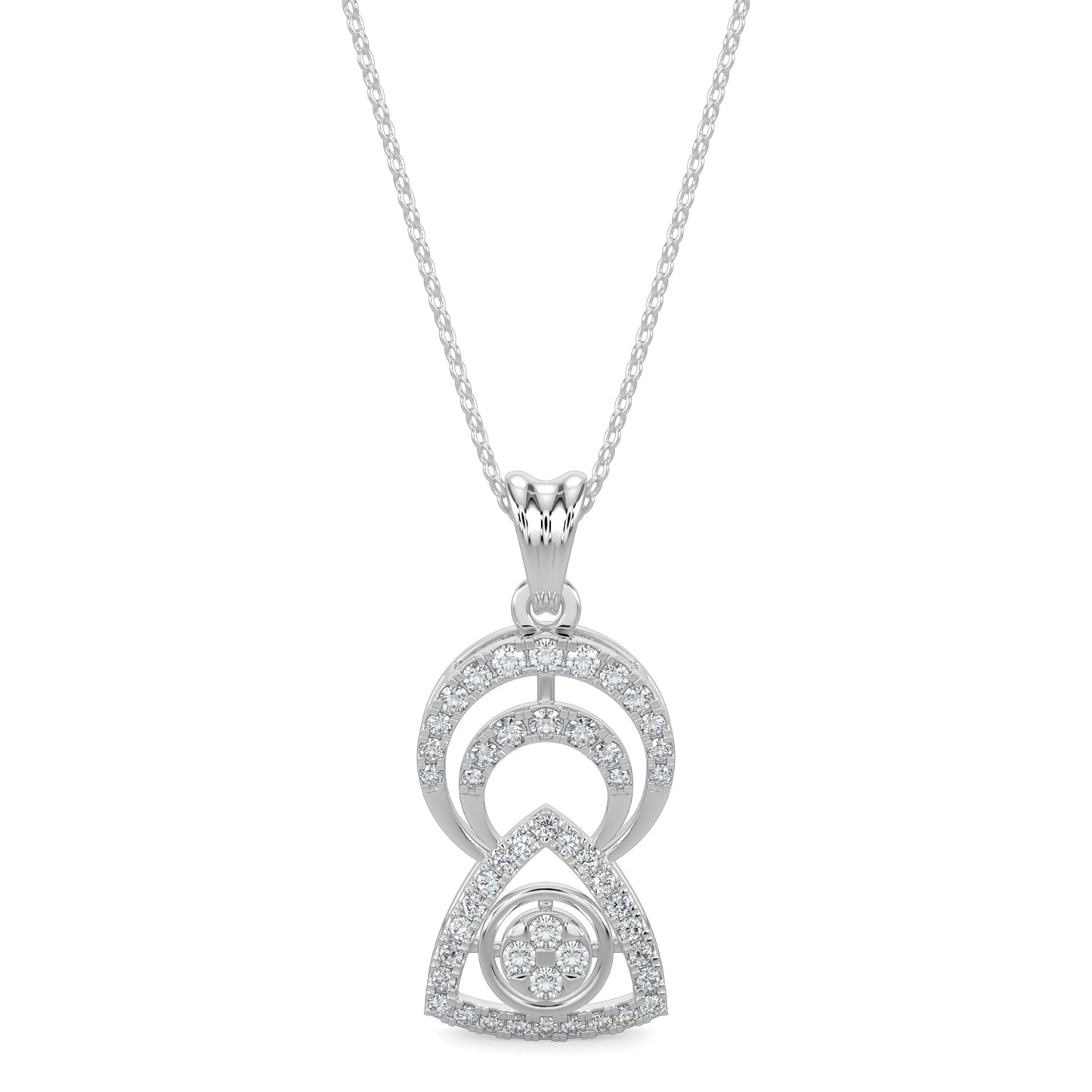 Whisper in Winds Pendant-White Gold