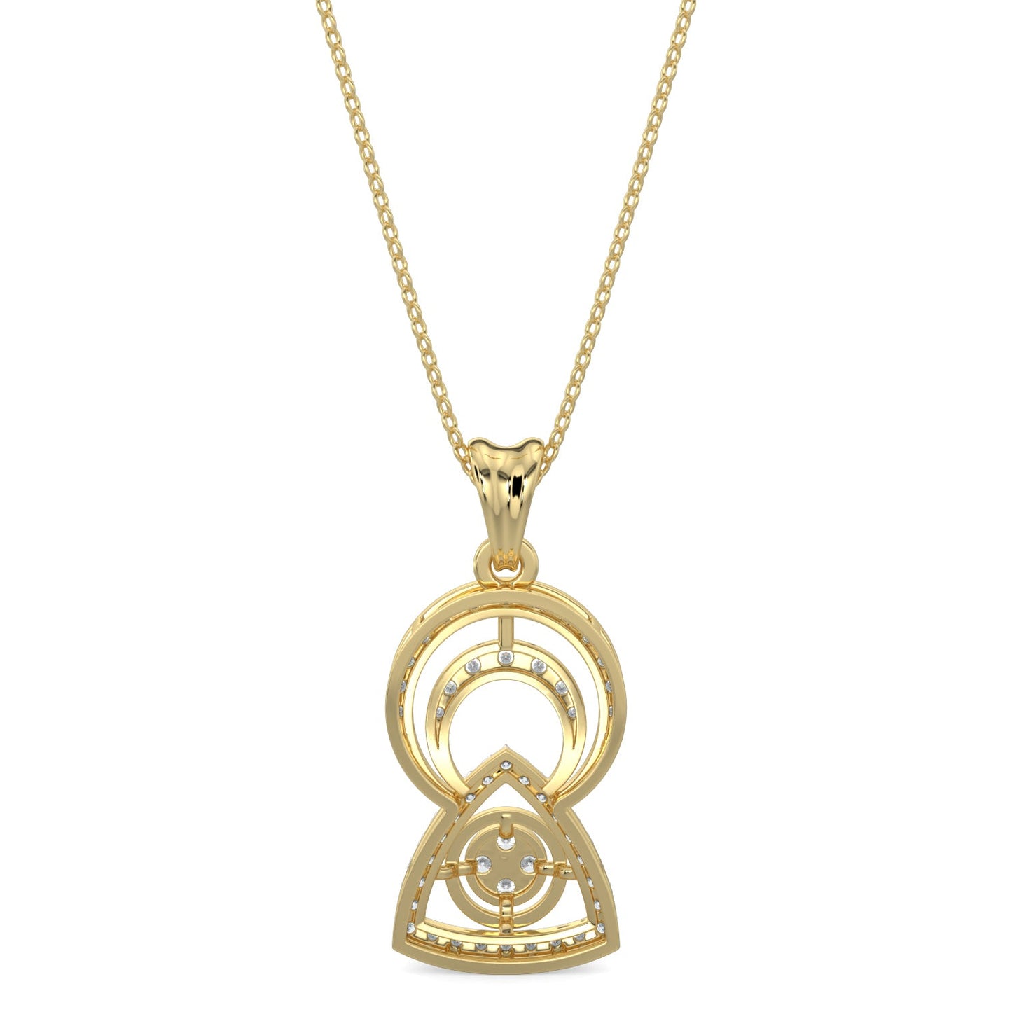 Whisper in Winds Pendant-Yellow Gold
