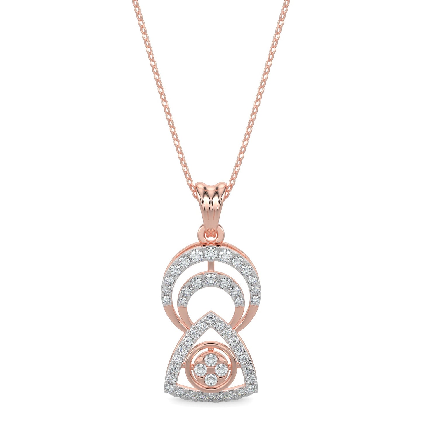 Whisper in Winds Pendant-Rose Gold