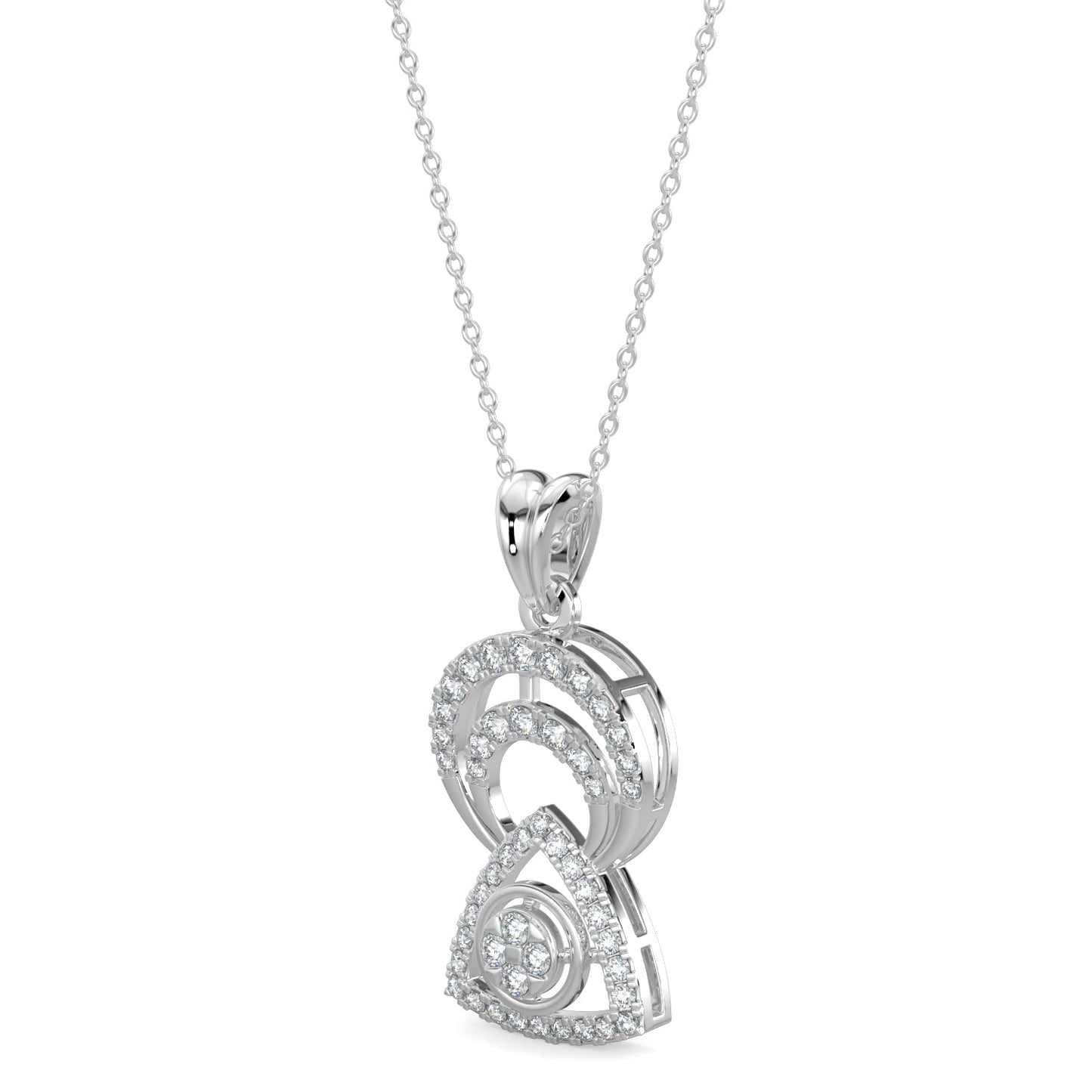 Whisper in Winds Pendant-White Gold
