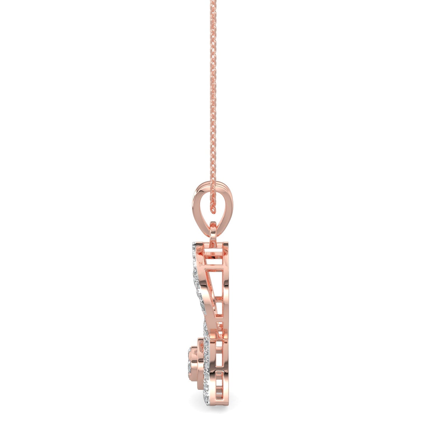 Whisper in Winds Pendant-Rose Gold