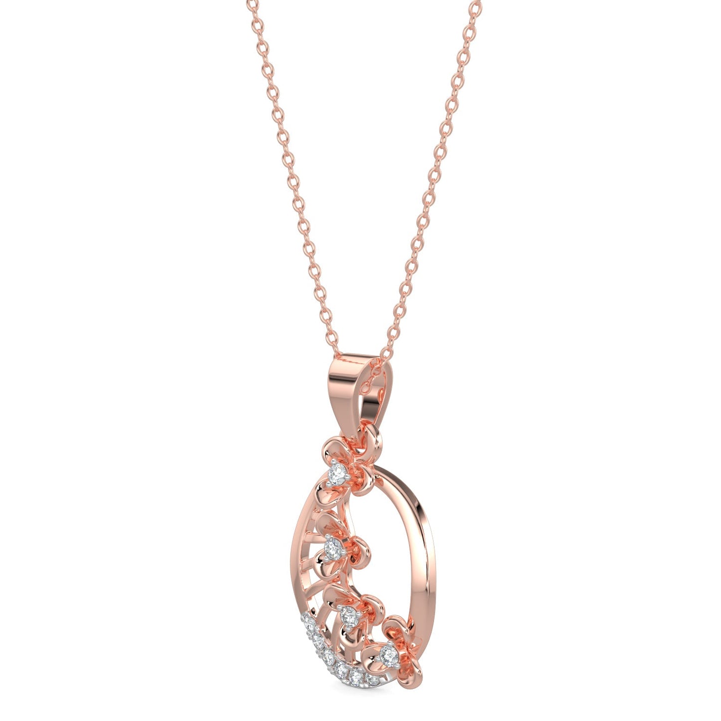 Subtle Shimmers Pendant-Rose Gold