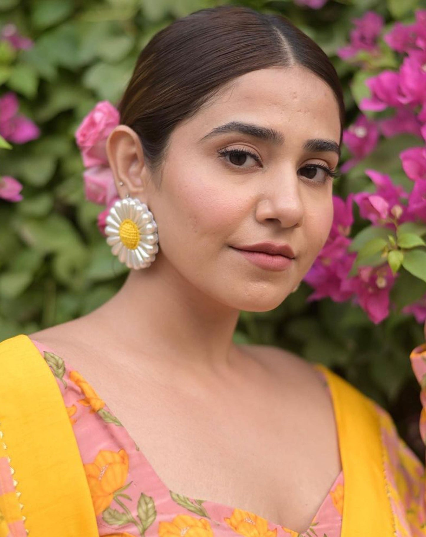 Mini Yellow Sunflower Earrings