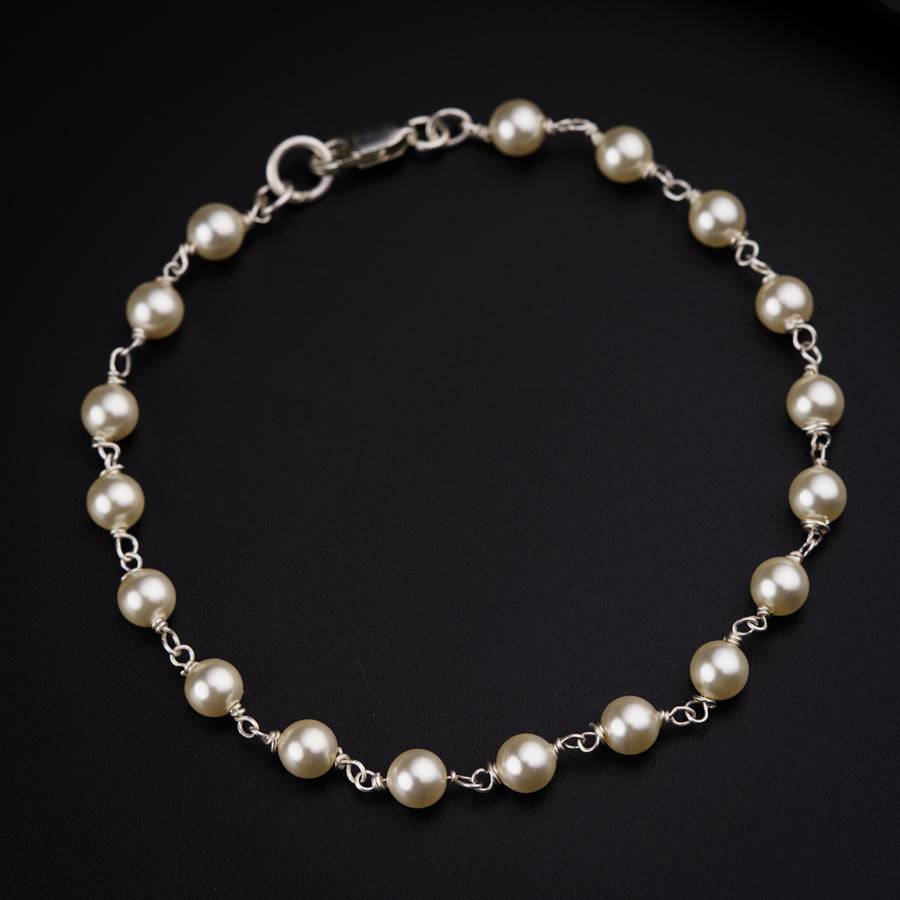 Silver Pearl Bracelet