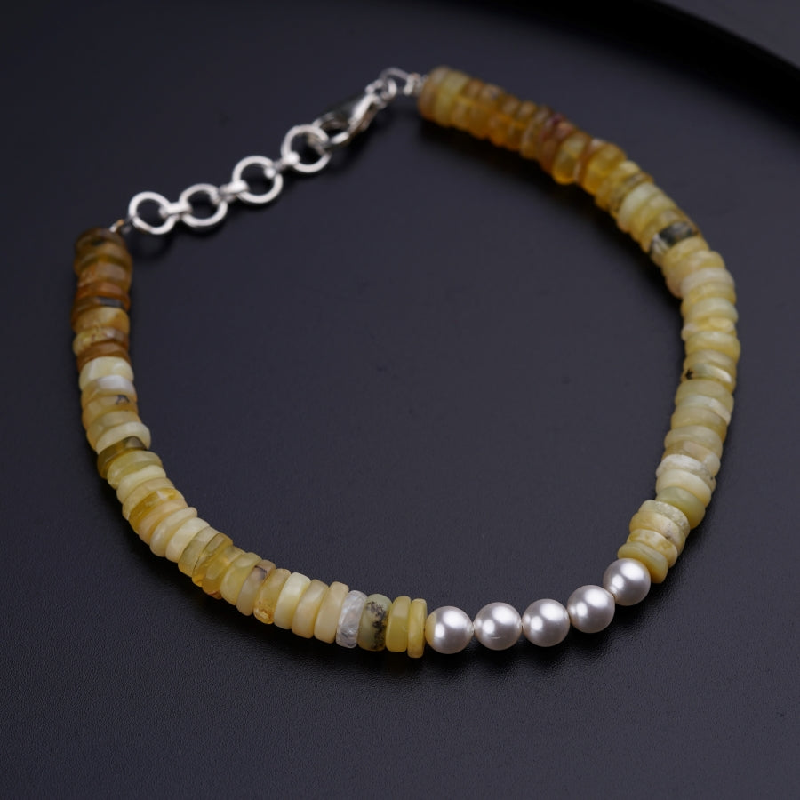 Handmade Yellow Opal Bracelet