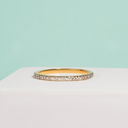 Stackable Diamond Band-Rose Gold
