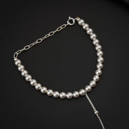 Elegant Pearl Hand Chain Bracelet