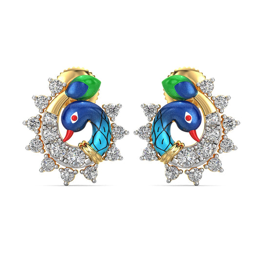 Circlet Splendor Earrings-Yellow Gold
