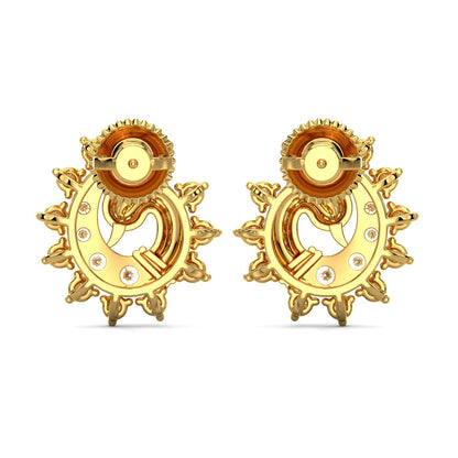 Circlet Splendor Earrings-Yellow Gold