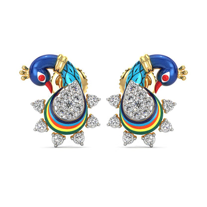 Chirpy Charms Earrings-Yellow Gold