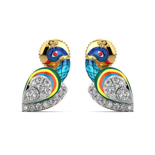 Vibrant Vanity Earrings-Yellow Gold