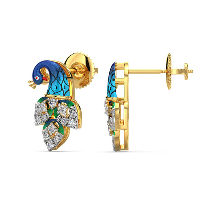 Royal Reflection Earring-Yellow Gold