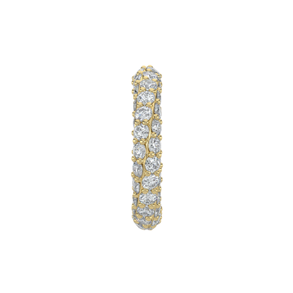 Brilliant Open Hoop Earrings-Yellow Gold