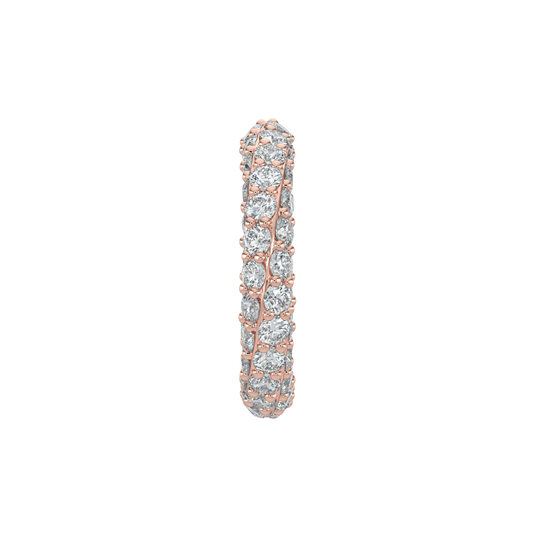 Brilliant Open Hoop Earrings-Rose Gold