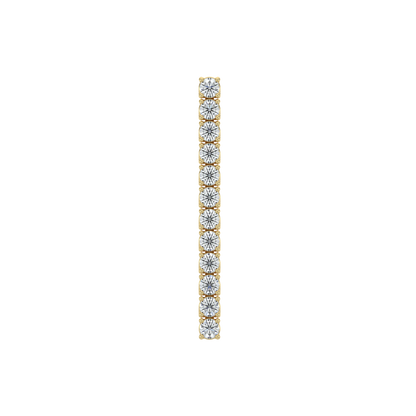 Thread Diamond Earrings-Yellow Gold