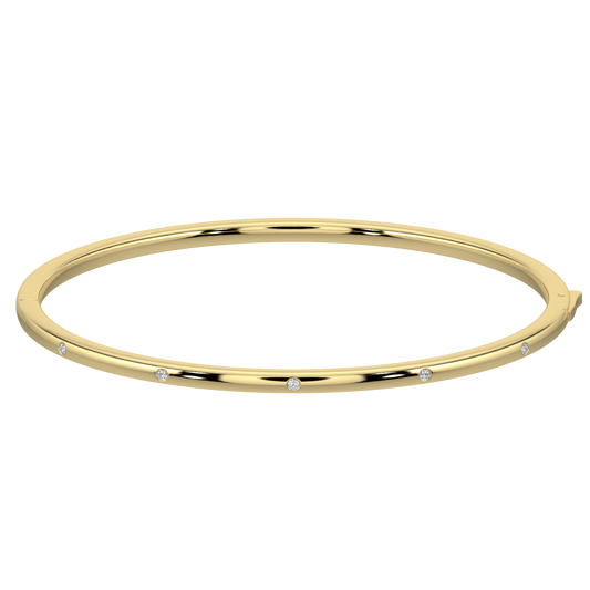 Modern Diamond Bracelet-Yellow Gold