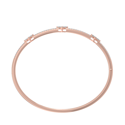 Sparkling Diamond Bracelet-Rose Gold