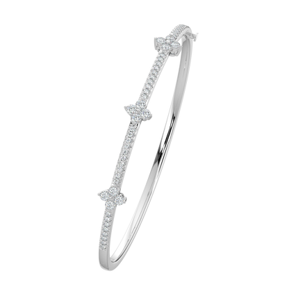 Sparkling Diamond Bracelet-White Gold