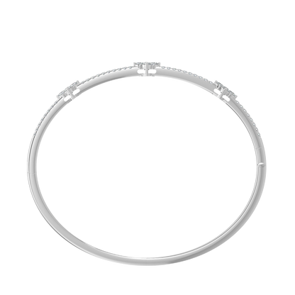 Sparkling Diamond Bracelet-White Gold