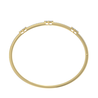 Sparkling Diamond Bracelet-Yellow Gold