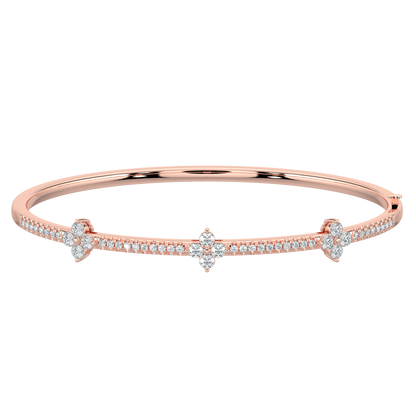 Sparkling Diamond Bracelet-Rose Gold