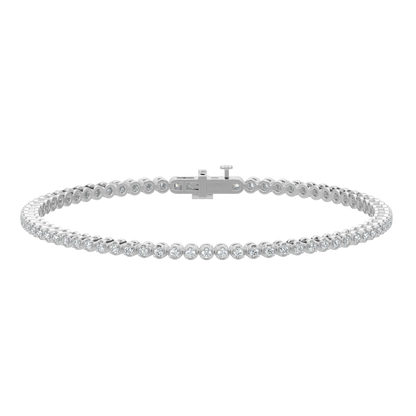 Ace Tennis Diamond Bracelet-White Gold