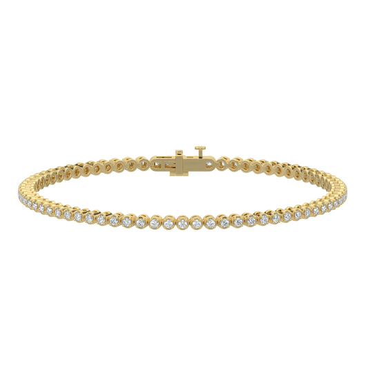 Ace Tennis Diamond Bracelet-Yellow Gold
