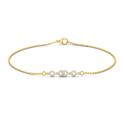 Endless Shine Diamond Bracelet-Yellow Gold