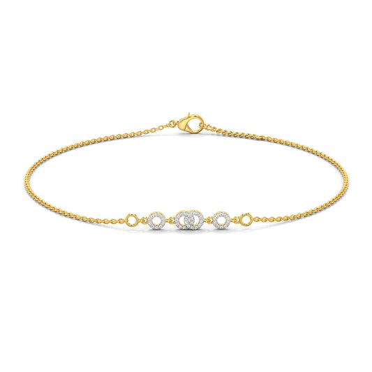 Endless Shine Diamond Bracelet-Yellow Gold