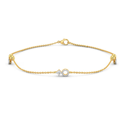 Bare Brilliance Bracelet-Yellow Gold