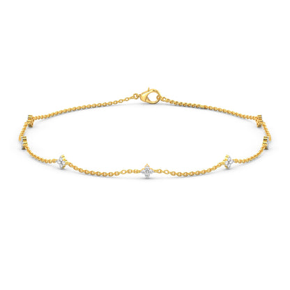 Twinkle Diamond Bracelet-Yellow Gold