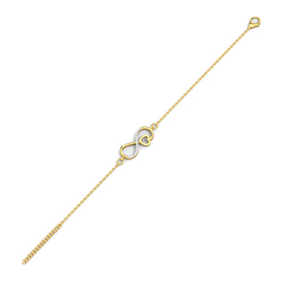 Endless Love Diamond Bracelet-Yellow Gold