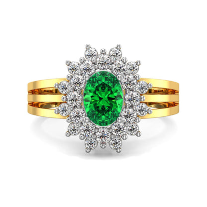 Horizon Green Gemstone Ring