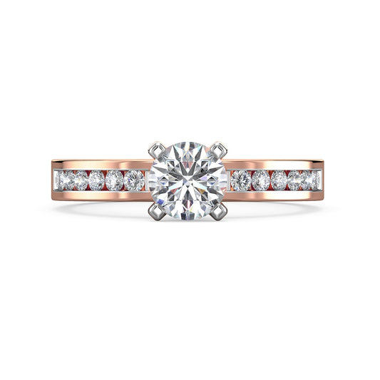 Splendor Solitaire Diamond Ring-Rose Gold