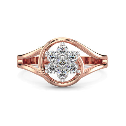 Wildflower Diamond Ring-Rose Gold