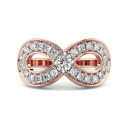 Illuminated Infinity Ring-Rose Gold