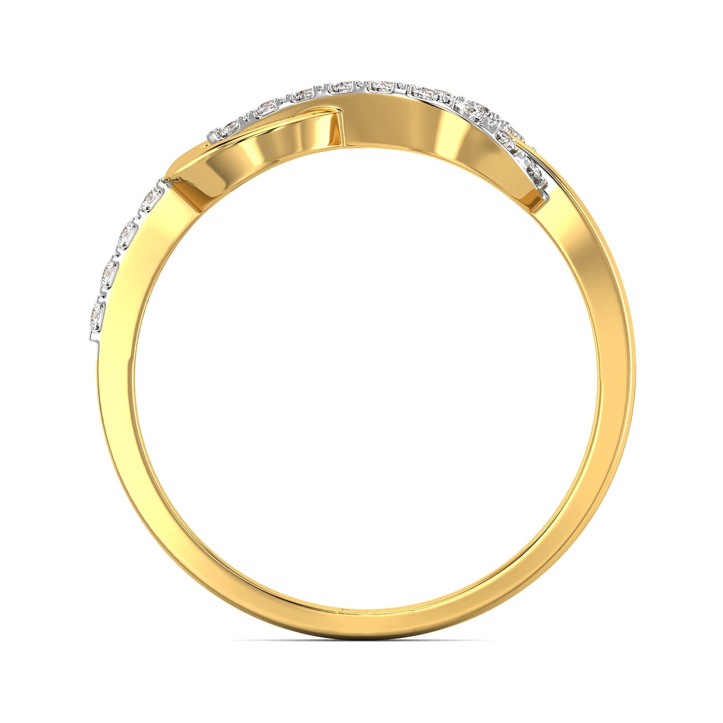 Infinity Promise Diamond Ring-Yellow Gold