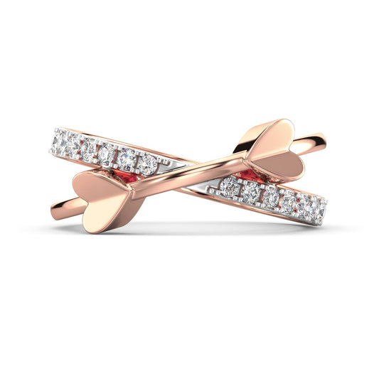Heartbeat Diamond Ring-Rose Gold