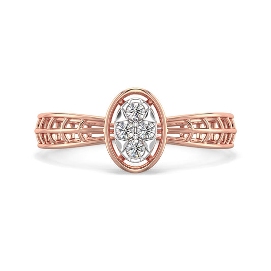 Whisper Diamond Ring-Rose Gold