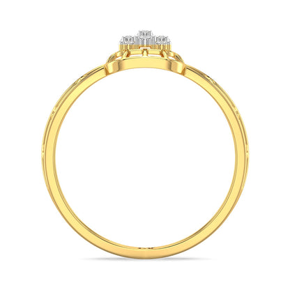 Serenity Mesh Diamond Ring-Yellow Gold