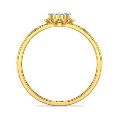 Star Mesh Diamond Ring-Yellow Gold