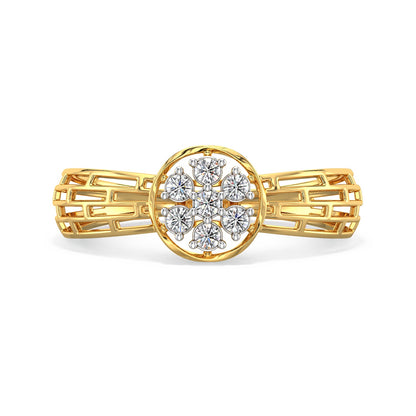 Tiny Brilliance Mesh Diamond Ring-Rose Gold