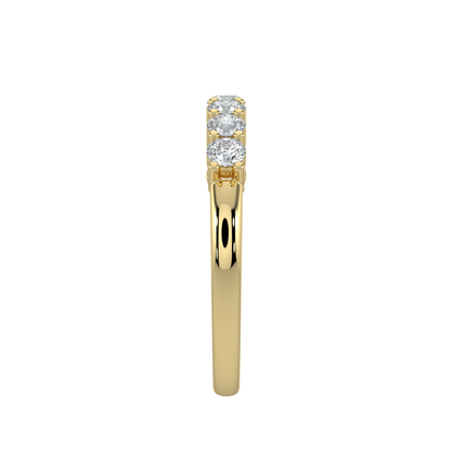 Timeless Diamond Band-Yellow Gold