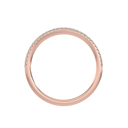 Contour Diamond Band-Rose Gold